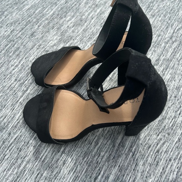 Torrid Black wedge Heels with Ankle Strap size 10W - Picture 3 of 6